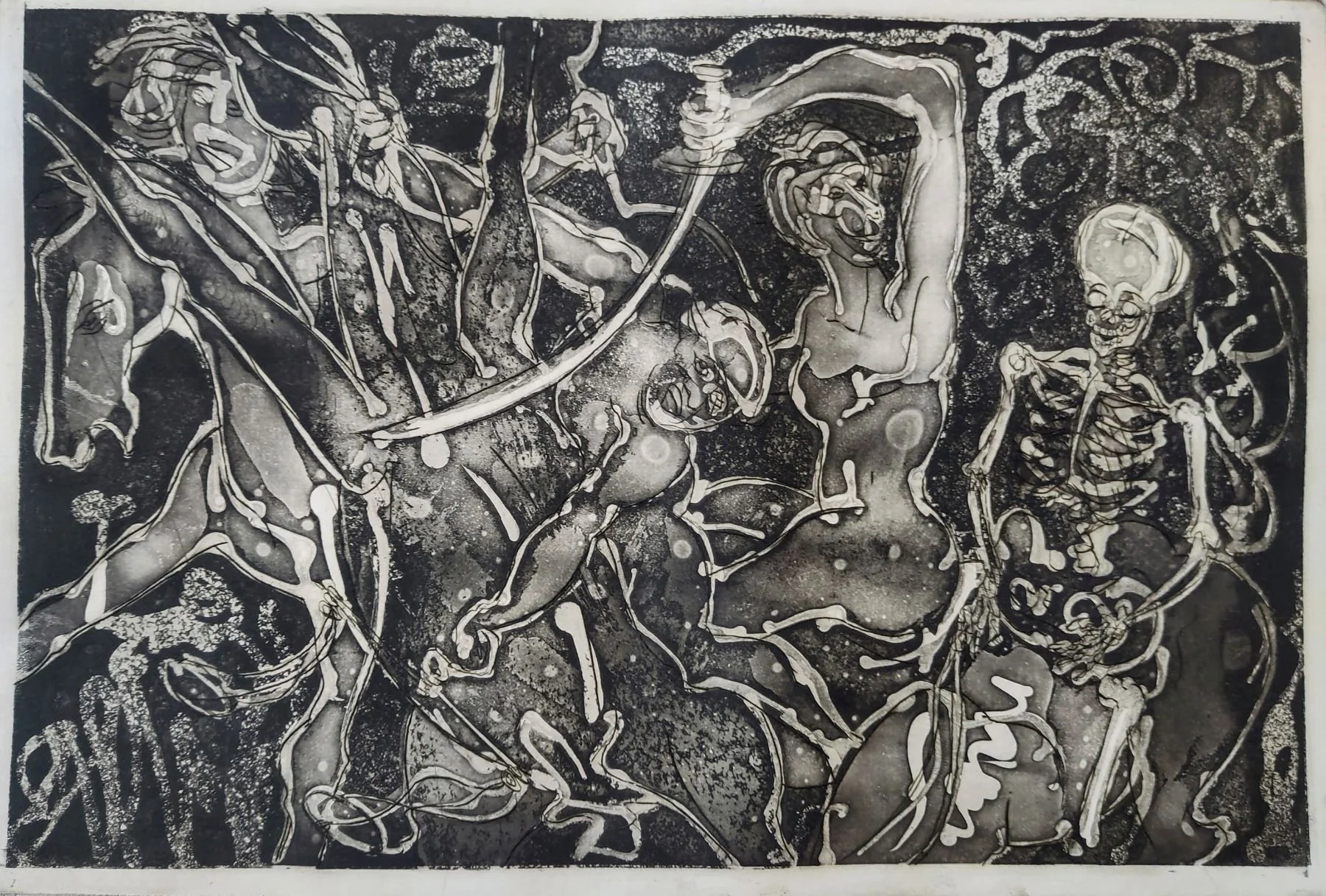 The Witches' Revelry — Bruce Thomson's Tam o' Shanter etching for the Glenfarclas 40 Year Old whisky commission