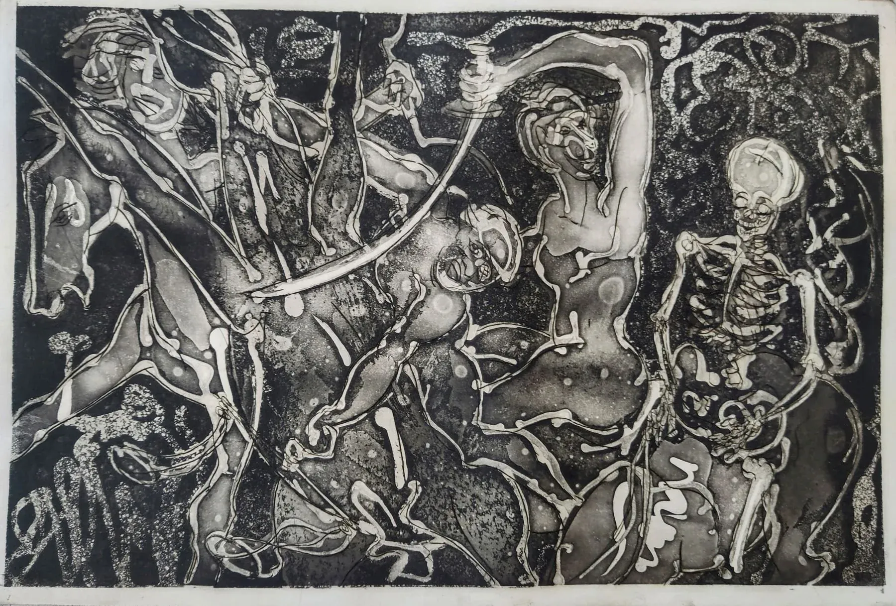 The Witches' Revelry, Bruce Thomson's Tam o' Shanter etching for the Glenfarclas commission